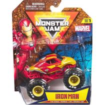 Mini Veículo Monster Jam Marvel Iron Man Escala 1:64 Sunny 3+