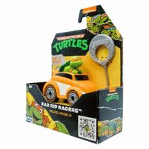 Mini Veiculo Tartaruga Ninja Michelangelo a Corda Rad Rip Racers Candide