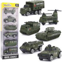 Mini veículos militares, tamanho de bolso, pacote com 6 Mini veículos militares, tamanho de bolso, pacote com 6