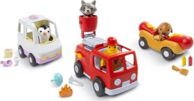Mini Veículos Toy Spin Master Sago - Kit com 3 Veículos para Viagem Rodoviária