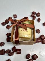 Mini Vela Aromática Café Presente Perfumado 40g em caixinha presente