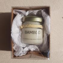 Mini Vela Aromática Perfumada Bamboo Caixinha Presente 40g