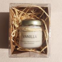 Mini Vela Aromática Perfumada Baunilha Caixinha Presente 40g