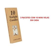 Mini Velas de Parafina Branca