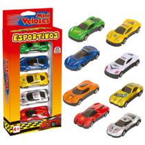 Mini Velozes Esportivos c/ 5 unid. - Braskit