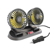 Mini Ventilador 12V para Caminhão com Rotação 360º duplo