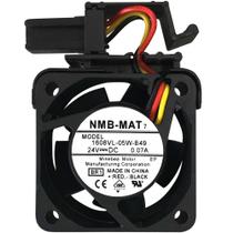 Mini Ventilador 1608VL-05W-B49 24V 0.07A 3L 3P 4020 Suporte