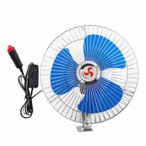 Mini Ventilador Automotivo 12V 8 Pol 20 cm Caminhão Carro Trailer - DOORBEM