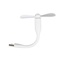 Mini Ventilador Bendable USB Portátil Flexível Branco - DualComp