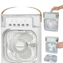 Mini Ventilador Branco de Mesa Portátil