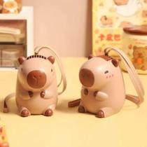 Mini Ventilador Capivara Recarregável Usb Portátil Com Cordão P/ Pescoço Morno Infantil Multiuso Ver