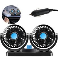 Mini Ventilador Carro Automotivo Portatil 12v Ponta Material Das Pás Plástico Cor Das Pás Preto Cor Da Estrutura Preto Diâmetro 12 Cm Voltagem 12v