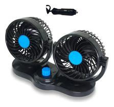 Mini Ventilador Carro Automotivo Portatil 12v Ponta Material Diâmetro 12 cm