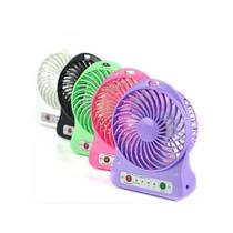 Mini Ventilador Com Lanterna Sem Fio Portatil Recarregável 3 Velocidades CORES - C/ BATERIA