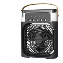 Mini Ventilador de Ar Porttil 3 em 1 Umidificador Luz LED Mini Ventilador de Ar Porttil 3 em 1 Umidificador Luz LED