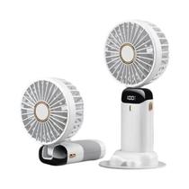 Mini Ventilador de Aromaterapia Portátil e Recarregável - Display Digital LED