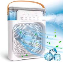 Mini Ventilador De Mesa 3 velocidades Jato climatizante frio USB Portátil Bivolt Com Led - LinkSky