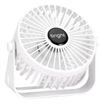 Mini ventilador de mesa 5v portatil usb branco vn007 bright
