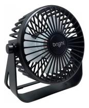 Mini Ventilador De Mesa Bright Usb 5w vn001 Preto
