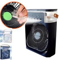 Mini ventilador de mesa com climatizador - bazar do saara