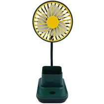 Mini ventilador de mesa com porta canetas e celular Mini ventilador de mesa com porta canetas e celular