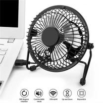 Mini Ventilador de Mesa Compacto Portátil USB Notebook Carro
