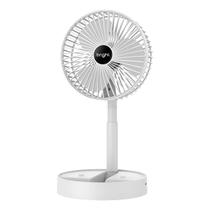 Mini ventilador de mesa portatil branco recarregavel e com suporte celular 4,5w 3 vel Mini ventilador de mesa portatil branco recarregavel e com suporte celular 4,5w 3 vel