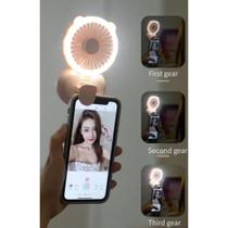 Mini ventilador de mesa portátil clipe recarregável com luz para Selfie MADE BASICS VP-4