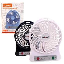 Mini Ventilador De Mesa Portátil Recarregável Lelong LE-779