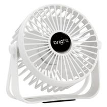 Mini Ventilador De Mesa Potente Usb Branco Bright