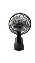 Mini Ventilador de Mesa Recarregável - Preta