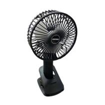 Mini Ventilador de Mesa Recarregável - Preta