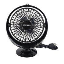 Mini Ventilador de Mesa Redondo Portátil com Cabo USB - Preta Mini Ventilador de Mesa Redondo Portátil com Cabo USB - Preta