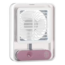 Mini Ventilador De Mesa Silencioso Umidificador Led Ar Fesco