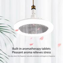 mini ventilador de teto com LED