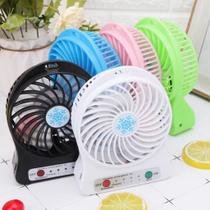 Mini Ventilador Escritorio Portátil Pequeno Recarregável 3 Velocidades Mesa