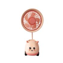 Mini Ventilador Infantil Com Suporte Para Lapis e Apontador