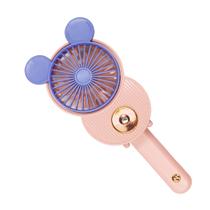Mini ventilador LACOVIA Cute Mickey Misting USB Recarregável Rosa Mini ventilador LACOVIA Cute Mickey Misting USB Recarregável Rosa