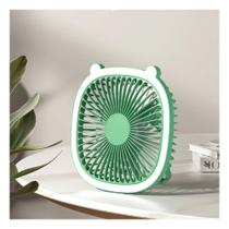 Mini Ventilador LED Portátil Recarregável USB 3 Velocidades 048 Mini Ventilador LED Portátil Recarregável USB 3 Velocidades 048