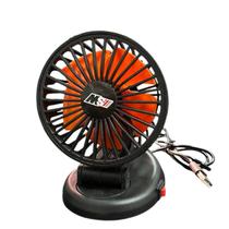 Mini Ventilador Mesa Carro Caminhão Portatil 12/24V Gira 360