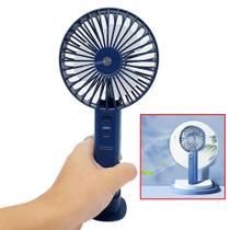 Mini Ventilador Mesa Mão 2 Velocidades Recarregável Muito Forte e Turbo DP7633