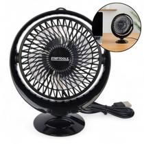 Mini Ventilador Mesa Redondo Portátil Cabo USB Preto Escritorio Estudo Compacto Silencioso Viagens Mini Ventilador Mesa Redondo Portátil Cabo USB Preto Escritorio Estudo Compacto Silencioso Viagens