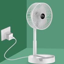 Mini Ventilador Mesa Telescópico Dobrável Silencioso USB