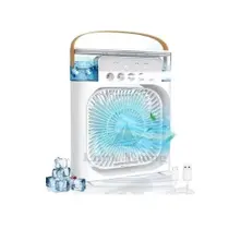 Mini Ventilador Portatil 3 Velocidades Com Luz Led Umidificador De Ar 20109 Luuk Young Mini Ventilador Portatil 3 Velocidades Com Luz Led Umidificador De Ar 20109 Luuk Young