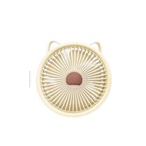 Mini Ventilador Portátil Bommax, Rotação 360º, Velocidade Ajustável, Silencioso - BM-A22 Amarelo