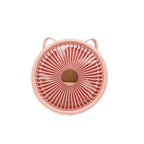 Mini Ventilador Portátil Bommax, Rotação 360º, Velocidade Ajustável, Silencioso - BM-A22 Rosa