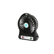 Mini Ventilador Portátil c/ bateria Recarregável Preto