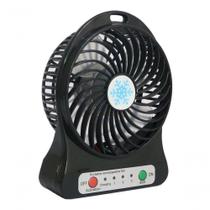 Mini Ventilador Portátil Com Bateria Recarregável 3 Velocidades - C/ Baterria Preto Mini Ventilador Portátil Com Bateria Recarregável 3 Velocidades - C/ Baterria Preto