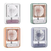 Mini Ventilador Portátil com Umidificador Climatizador LED Bivolt