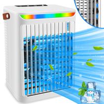 Mini Ventilador Portátil de Ar Condicionado LGTLQT 5 em 1 - Branco